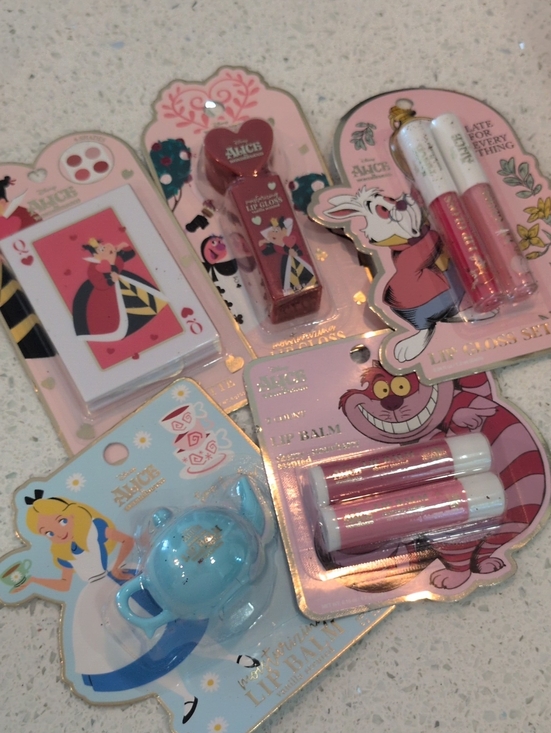 Disney Other - Alice in Wonderland Lip Balm & Lip Gloss Bundle